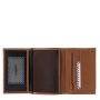 Grand Portefeuille Albert en cuir Vintage Terre brunie