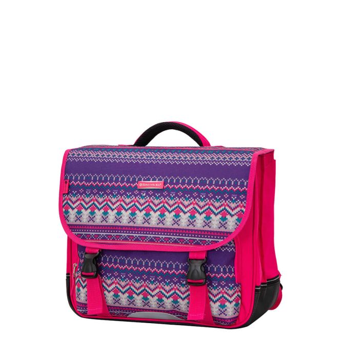 Cartable scolaire Geo color girly 35 cm Rose