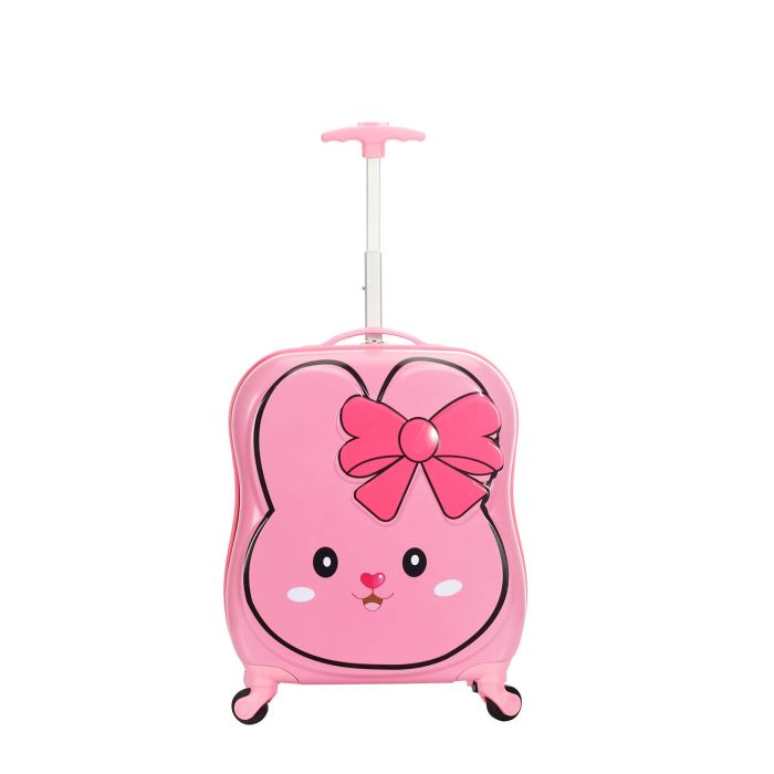 Valise cabine rigide Kid Lapin 48 cm Rose