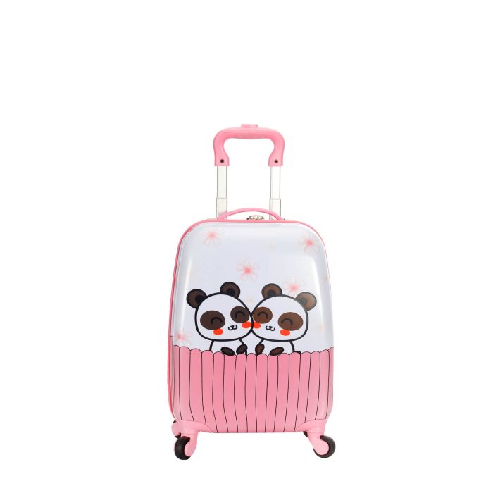 Valise cabine rigide Kid Panda 48 cm Rose