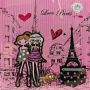 Valise cabine rigide Kids 2 roues 48 cm Love Paris