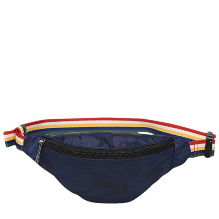 Sac banane 25 cm Camouflage Bleu