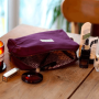 Trousse de toilette Léon 22 cm Prune