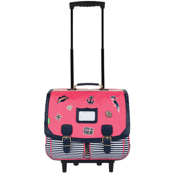 Cartable scolaire à roulettes Bord de mer Trolley 41 cm Enora