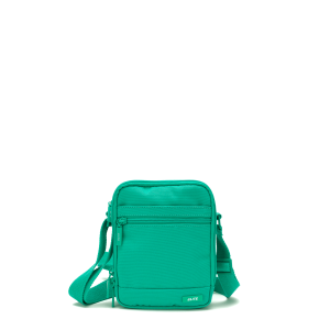 Sac Travers RFID Medium 17 cm Vert Emeraude Sac Travers RFID Medium 17 cm Vert Emeraude
