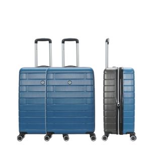 Lot de 2 valises cabine rigides Bicolores 368 Extensibles 55 cm Bleu/noir Lot de 2 valises cabine rigides Bicolores 368 Extensible 55 cm Bleu/noir