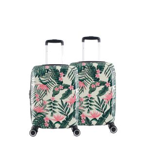 Lot de 2 valises cabine rigides 376 Extensibles 55 cm Fleur B Lot de 2 valises cabine rigides 376 Extensibles 55 cm Fleur B