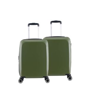 Lot de 2 valises cabine rigides 376 Extensibles 55 cm Vert Lot de 2 valises cabine rigides 376 Extensibles 55 cm Vert