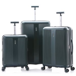 Lot de 3 valises rigides 9925 Extensibles 55, 66 et 76 cm Vert Lot de 3 valises rigides 9925 Extensibles 55, 66 et 76 cm Vert