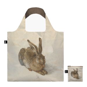Sac shopping pliable avec pochette zip 50cm Duerer Jeune lièvre Sac shopping pliable avec pochette zip 50cm Duerer Jeune lièvre