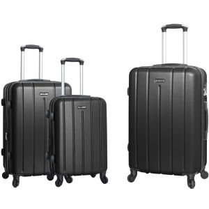 Lot de 3 valises rigides 23103 Extensibles 55, 67 et 76 cm Noir Lot de 3 valises rigides 23103 Extensibles 55, 67 et 76 cm Noir