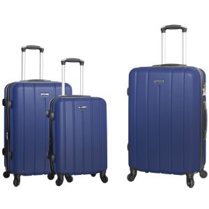 Lot de 3 valises rigides 23103 Extensibles 55, 67 et 76 cm Navy Lot de 3 valises rigides 23103 Extensibles 55, 67 et 76 cm Navy