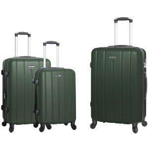 Lot de 3 valises rigides 23103 Extensibles 55, 67 et 76 cm Vert foncé Lot de 3 valises rigides 23103 Extensibles 55, 67 et 76 cm Vert foncé