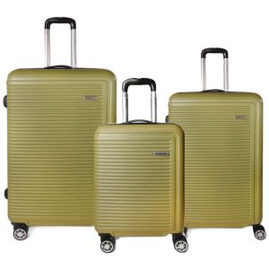 Lot de 3 valises rigides Summer Extensibles 77, 67 et 55 cm Olive Lot de 3 valises rigides Summer Extensibles 77, 67 et 55 cm Olive