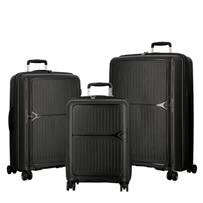 Lot de 3 valises rigides TXC 2 Extensibles 55, 66 et 77 cm Noir