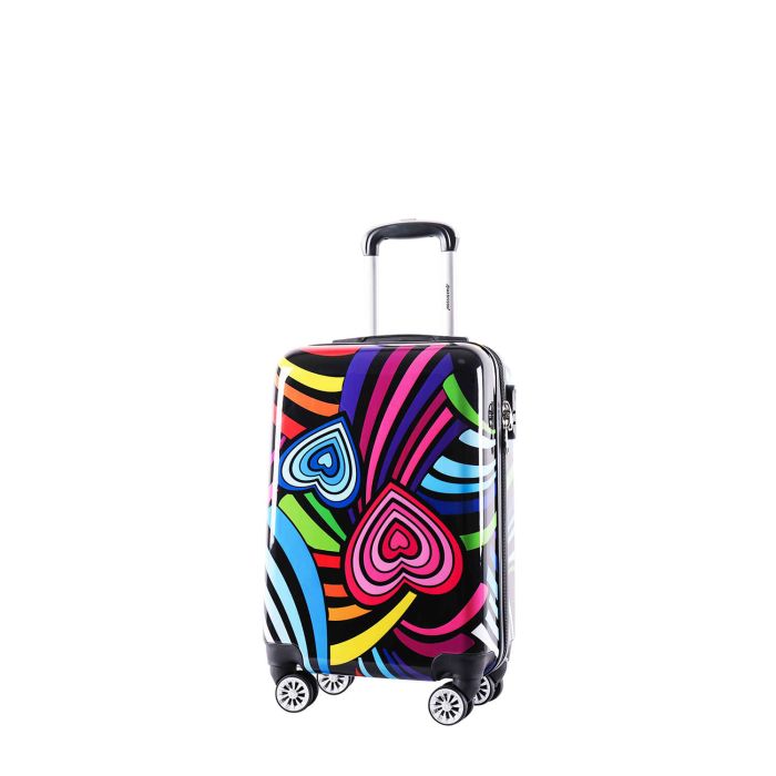 Valise cabine rigide 96820S 55 cm Funky hearts