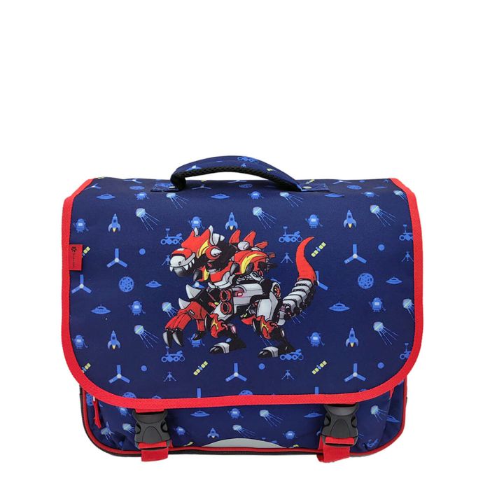 Cartable scolaire Kid robot dino 38 cm Bleu