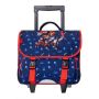 Cartable à roulettes scolaire Kid robot Dino 38 cm Bleu