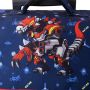 Cartable à roulettes scolaire Kid robot Dino 38 cm Bleu