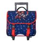 Cartable à roulettes scolaire Kid robot Dino 41 cm Bleu
