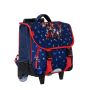Cartable à roulettes scolaire Kid robot Dino 41 cm Bleu