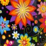 Valise cabine rigide 36820V 55 cm Flowers