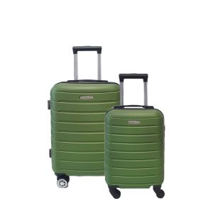 Lot de 2 valises cabine et underseater rigides FG679 55 et 45 cm Vert Lot de 2 valises cabine et underseater rigides FG679 55 et 45 cm Vert