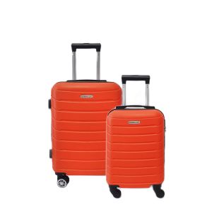 Lot de 2 valises cabine et underseater rigides FG679 55 et 45 cm Orange Lot de 2 valises cabine et underseater rigides FG679 55 et 45 cm Orange