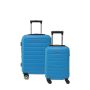 Lot de 2 valises cabine et underseater rigides FG679 55 et 45 cm Bleu