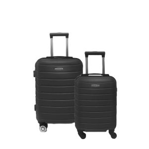 Lot de 2 valises cabine et underseater rigides FG679 55 et 45 cm Noir Lot de 2 valises cabine et underseater rigides FG679 55 et 45 cm Noir