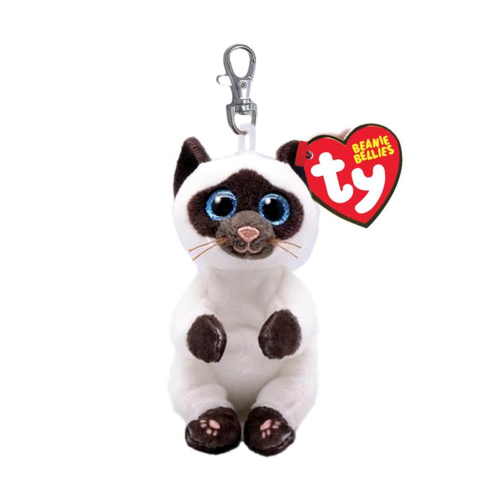 Porte-clés peluche Beanie Bellies 9 cm Miso le chat