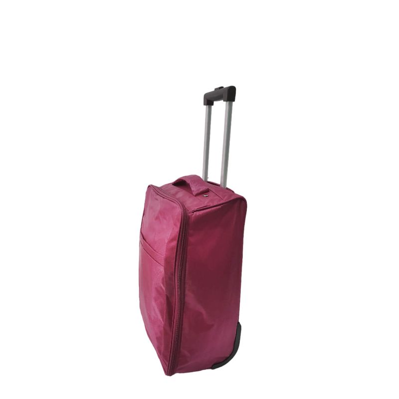 Valise cabine souple 55 cm rouge Lecce - Avenuedusac