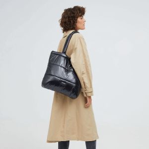 Sac shopping Tote Bag 38 cm Black Glossy Sac shopping Tote Bag 38 cm Black Glossy