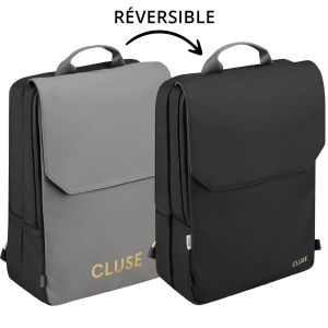 Sac à dos Le Réversible 15.6" 38 cm Black grey gold Sac à dos Le Réversible 15.6" 38 cm Black grey gold