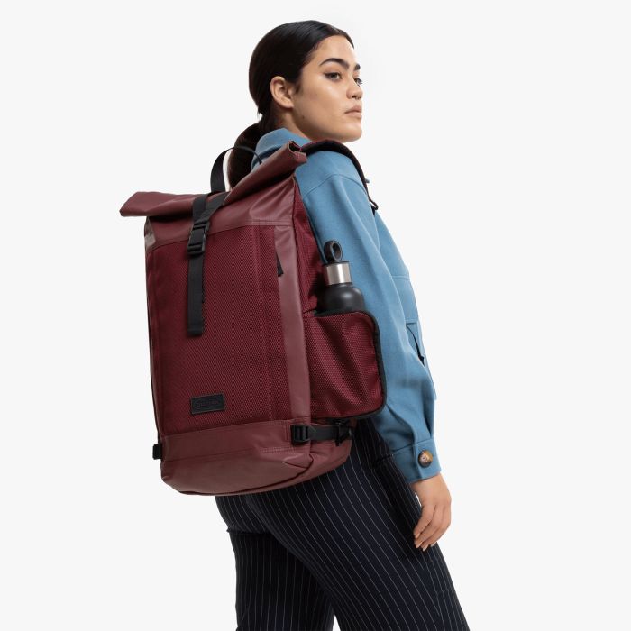 Sac à dos ordinateur 14 pouces Tecum Roll 20 Litres CNNCT Burgundy