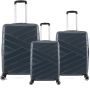 Lot de 3 valises rigides 395 Extensibles 55, 66 et 76 cm Gris foncé