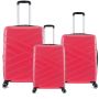 Lot de 3 valises rigides 395 Extensibles 55, 66 et 76 cm Fuschia