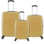 Lot de 3 valises rigides 395 Extensibles 55, 66 et 76 cm Moutarde