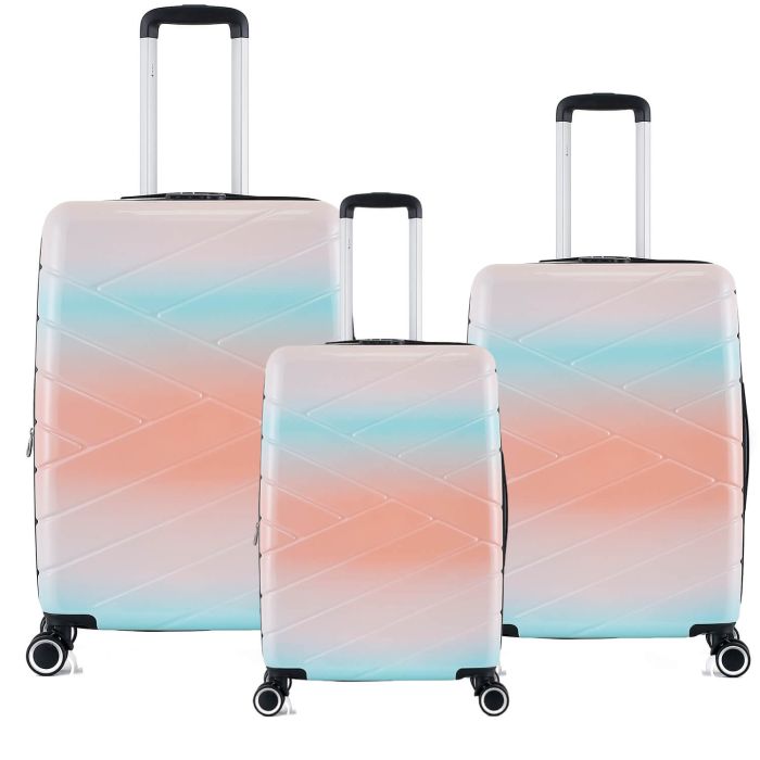 Lot de 3 valises rigides 395 Extensibles 55, 66 et 76 cm Sun-B