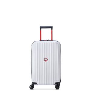 Valise cabine rigide Securitime zip 56 cm Blanc