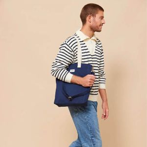 Sac shopping Paul 40cm Navy Blue