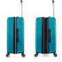 Lot de 3 valises rigides 395 Extensibles 55, 66 et 76 cm Vert de gris