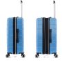 Lot de 3 valises rigides 395 Extensibles 55, 66 et 76 cm Bleu
