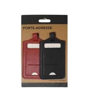 Lot porte-adresse 62504 10,5cm Black Red