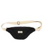Sac banane matelassé Olivia 32 cm Noir