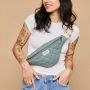 Sac banane matelassé Olivia 32 cm Sauge