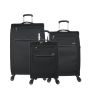 Lot de 3 valises souples Svelta 3.0 55, 69 et 79 cm Noir