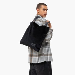 Sac shopping Charlie 46 cm effet velours Velvet Dark Sac shopping Charlie 46cm Velvet Dark
