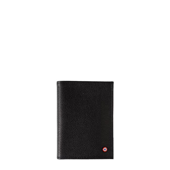 Grand Portefeuille Albert en cuir grainé Noir c'est Noir