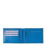 Portefeuille Italien Arthur 2.0 en cuir grainé Ciel Bleu